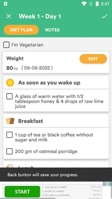 Weight Loss Coach android App screenshot 11