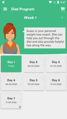 Weight Loss Coach android App screenshot 1